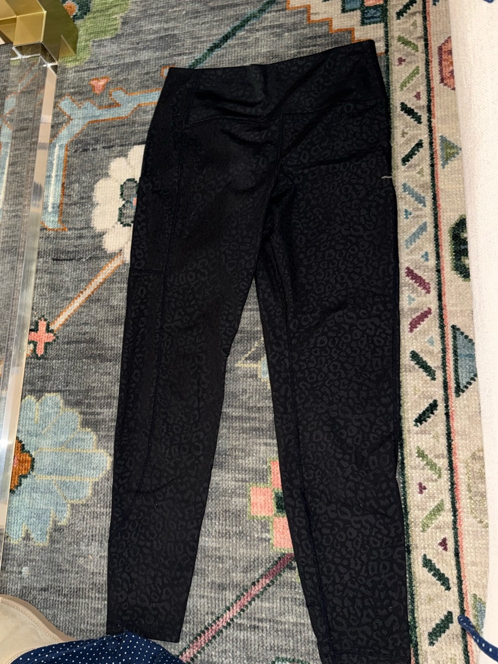 Glyder Black Leopard-Print Leggings